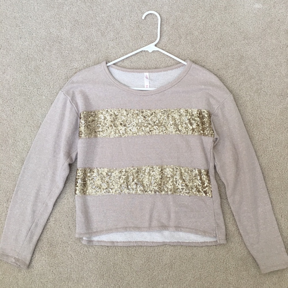 Gold Sparkly Sweater